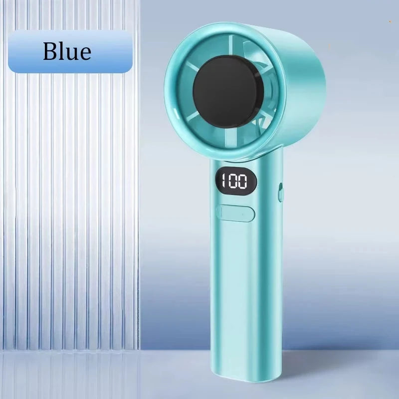2026 3000mah Handheld 120 Speed Fan Electric Hand Fans Ice Compress High-Speed Cooling USB Rechargeable LED Digital Display