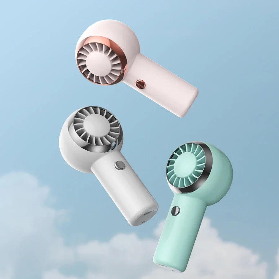 2025 New Ultralight Only 60G Mini Size Handheld Fan Portable Fan Air Cooler Pocket Fan Rechargeable for Travelling Shopping
