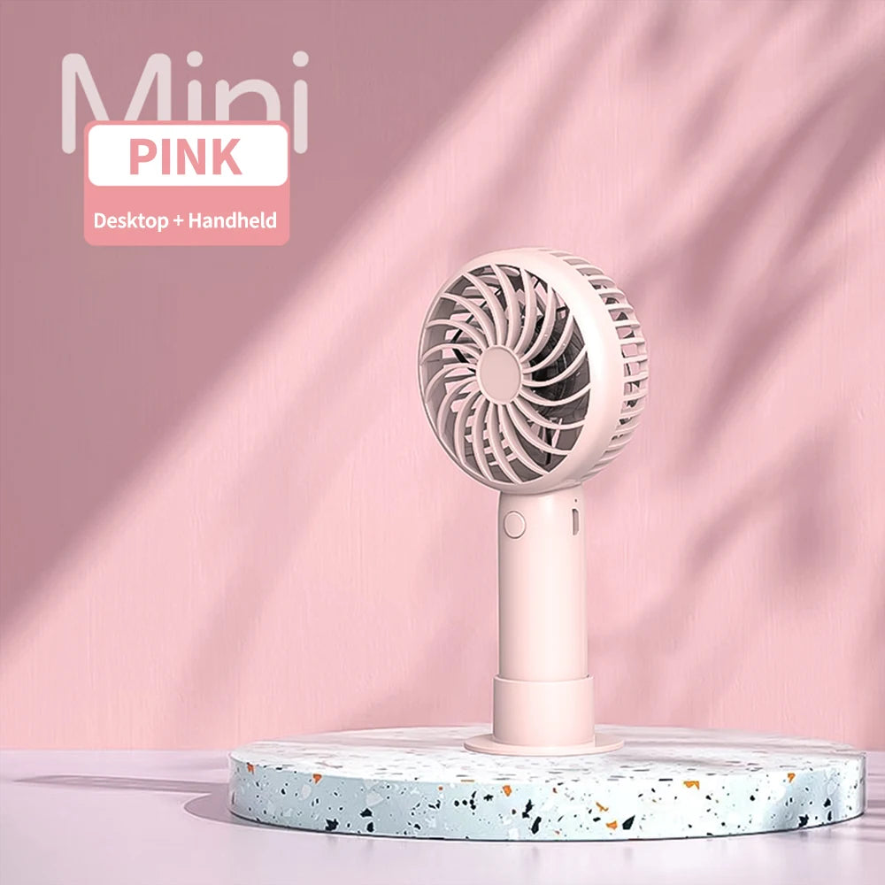 Portable Fan Rechargeable Convenient Creative Small Fan Pocket Hand-held Fan Lightweight Handheld Mini Fan Air Coolers