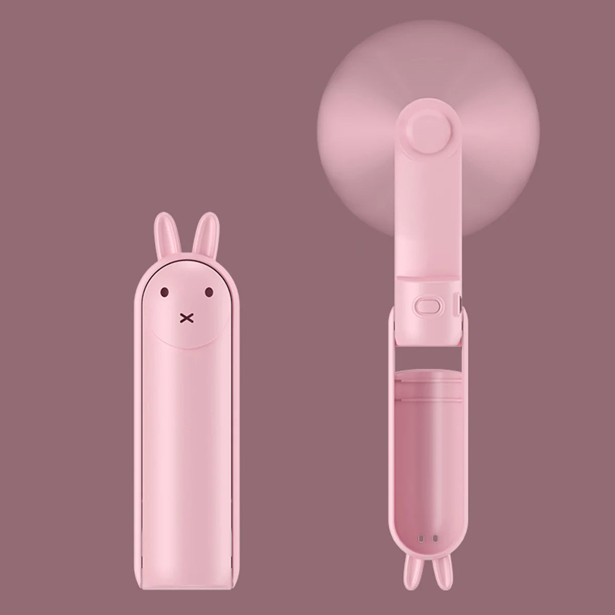 Handheld fan rechargeable mini student portable cartoon USB small fan gift can be placed on the desktop