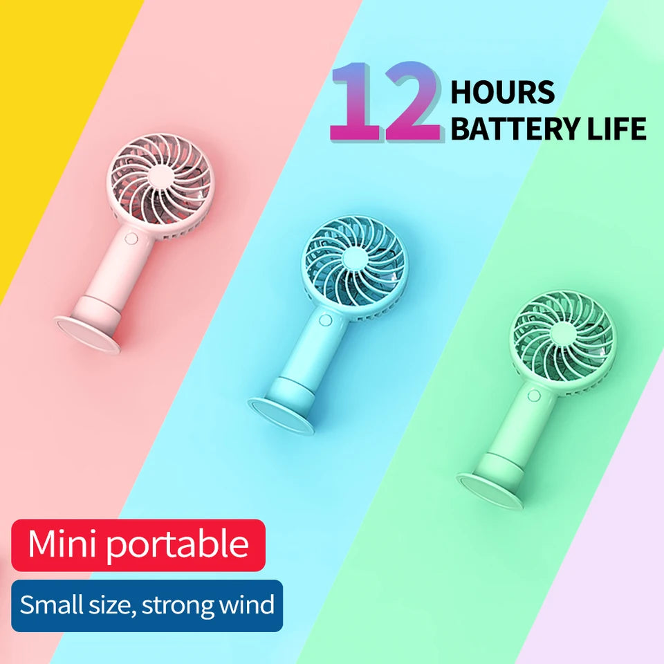Portable Fan Rechargeable Convenient Creative Small Fan Pocket Hand-held Fan Lightweight Handheld Mini Fan Air Coolers