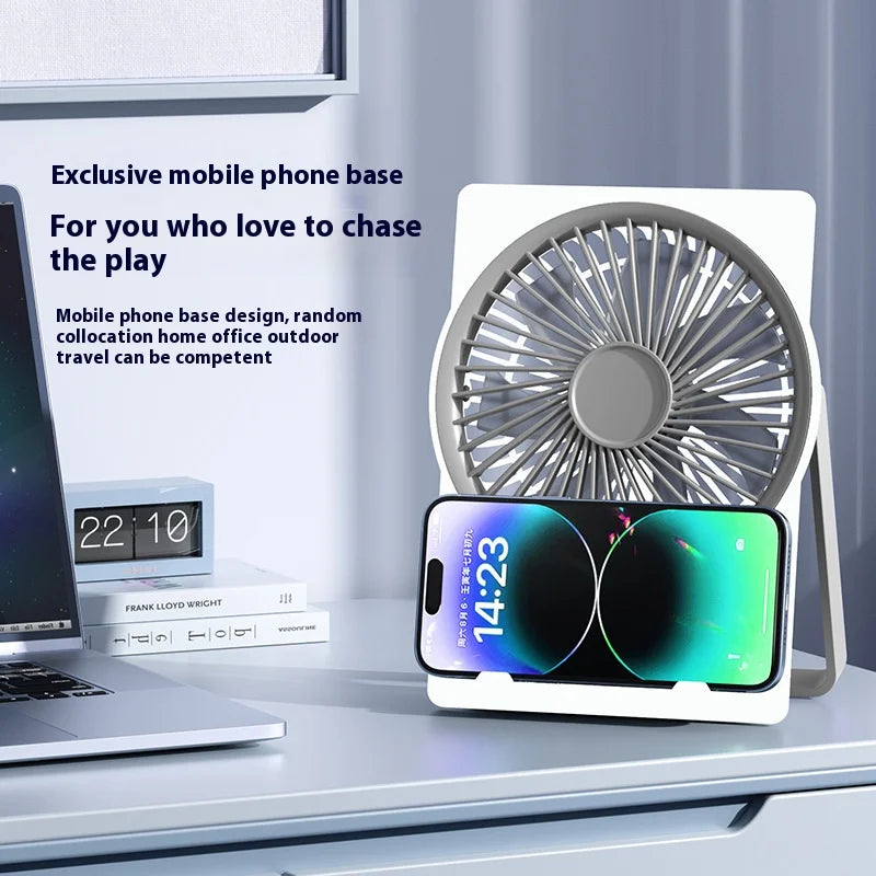 Summer Portable Ice Compress Handheld Turbo Fan 3 Wind Speeds Adjustable Mini Personal Fan Battery Operated Electric Fan