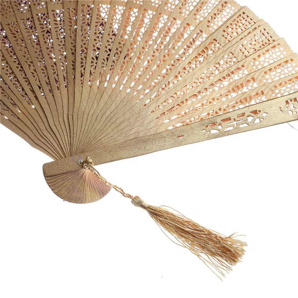 Vintage Folding Fan Hand Fans for Women Dance Fan Wooden Fold Fan Dancing Hand Fans Wedding Gift for Guests Party Decorations