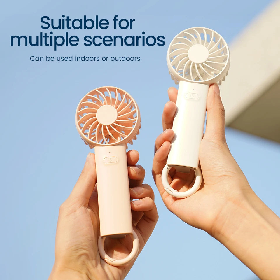 Cute Mini Fan Portable Handheld Fan Lightweight Handy Fan Pocket Low Noise Small Electric Fans For Student Gift Outdoor Fans New