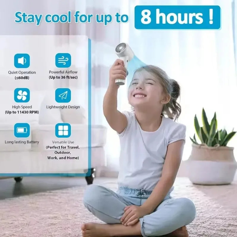 Foldable Handheld Small USB Charging Fan Portable Lashes Fan Eyelash Glue Dedicated Dryer for Women Lash Supplies Makeup Tools