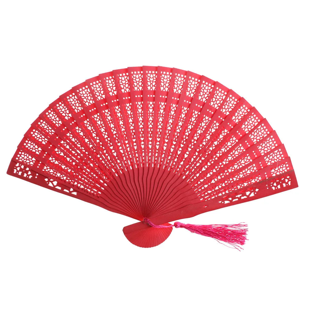 Vintage Folding Fan Hand Fans for Women Dance Fan Wooden Fold Fan Dancing Hand Fans Wedding Gift for Guests Party Decorations
