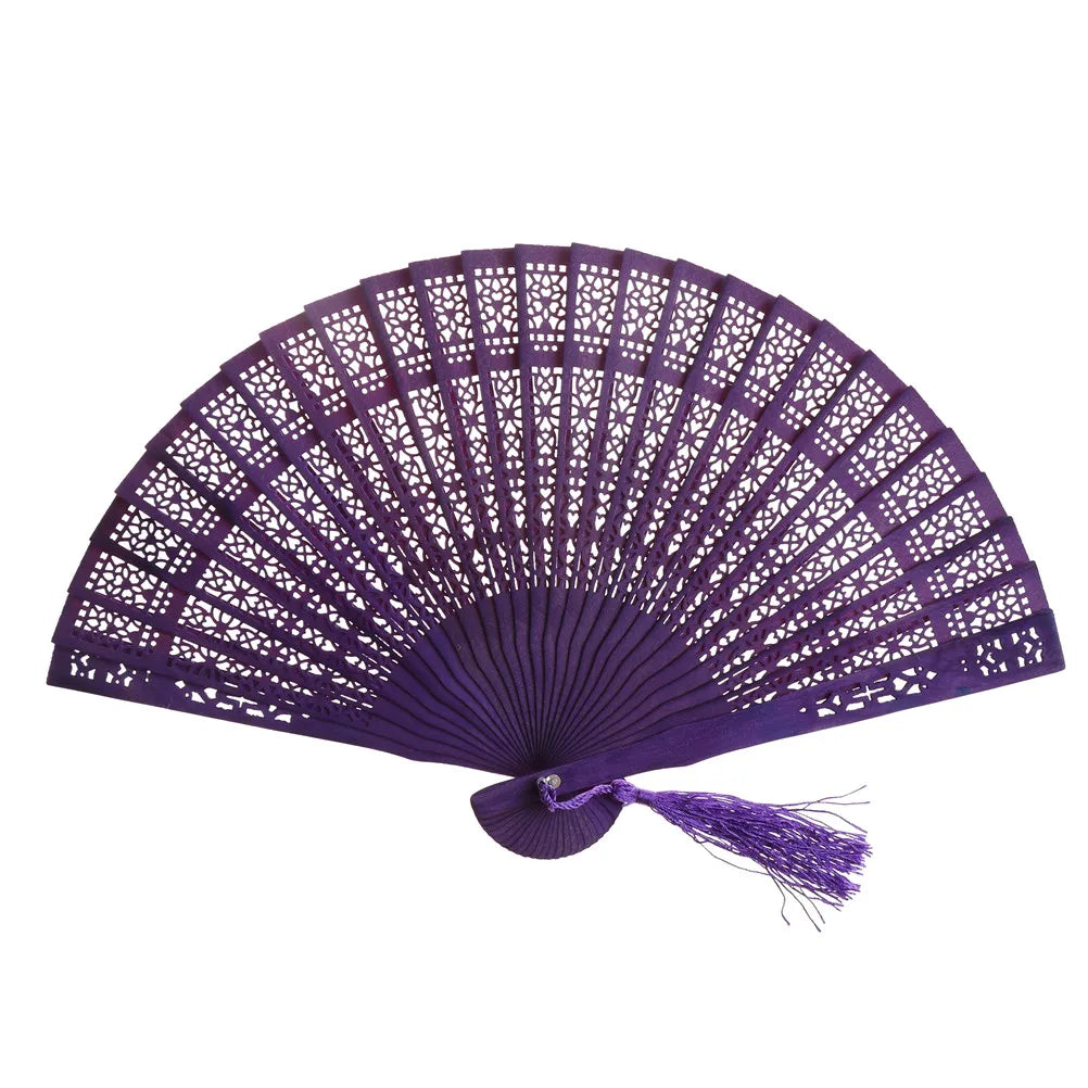 Vintage Folding Fan Hand Fans for Women Dance Fan Wooden Fold Fan Dancing Hand Fans Wedding Gift for Guests Party Decorations