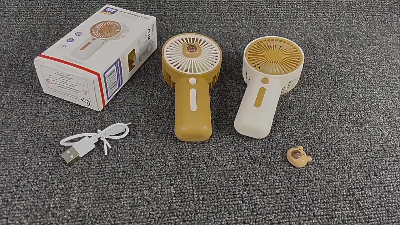 Mini Fan with High Wind Power, Portable Capibala Handheld Fan, USB Charging, 3-speed Wind Speed, Summer Cooling