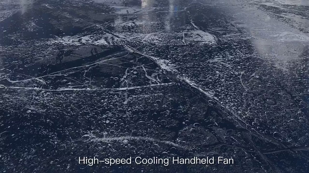 Xiaomi 5200mah Handheld Fan Electric Hand Fans Ice Compress High-speed Cooling USB Rechargeable Portable LED Digital Display