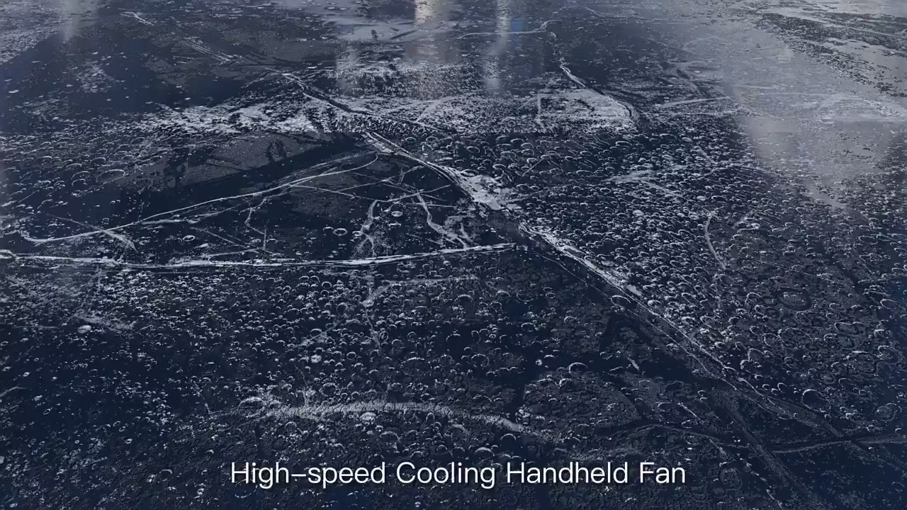 Xiaomi 5200mah Handheld Fan Electric Hand Fans Ice Compress High-speed Cooling USB Rechargeable Portable LED Digital Display